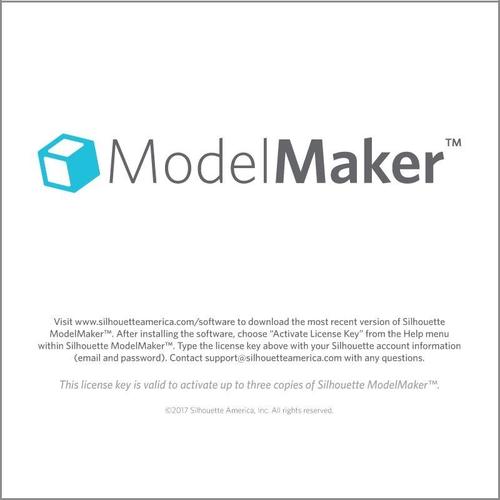 실루엣 3D 모델 메이커 라이센스 키 Silhouette Model Maker (이메일 발송)