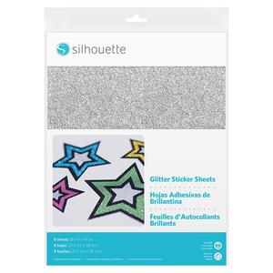 실루엣 인쇄 가능한 반짝이 글리터 스티커 라벨 Silhouette Sticker Paper:Glitter