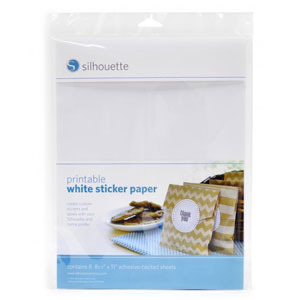 실루엣 인쇄 가능한 흰색 스티커 라벨 Silhouette Printable White Sticker Paper