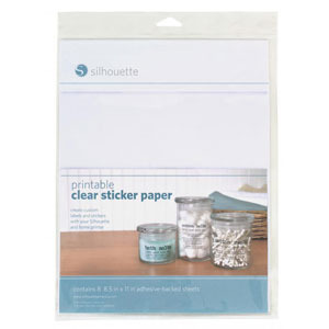실루엣 인쇄 가능한 투명 스티커 라벨 Silhouette Printable Clear Sticker Paper